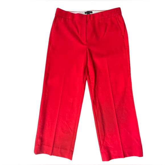 J. Crew NEW Red Wool Blend Patio Pants Size 8 - Picture 4 of 12